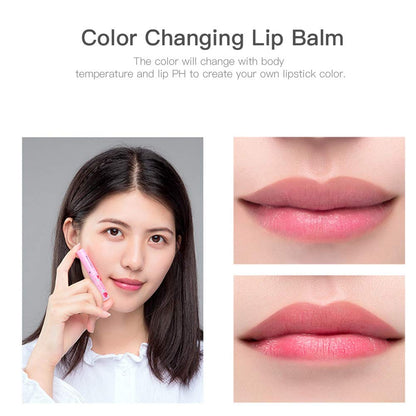 Strawberry Lasting Moisturizing Color Changing Lip Balm Gloss Lipstick Beauty Temperature Color Change Lip Gloss Care