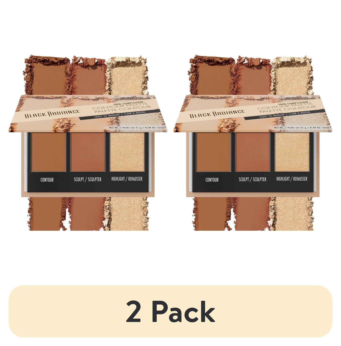 (2 Pack)  True Complexion Contour Palette Makeup - Light to Medium