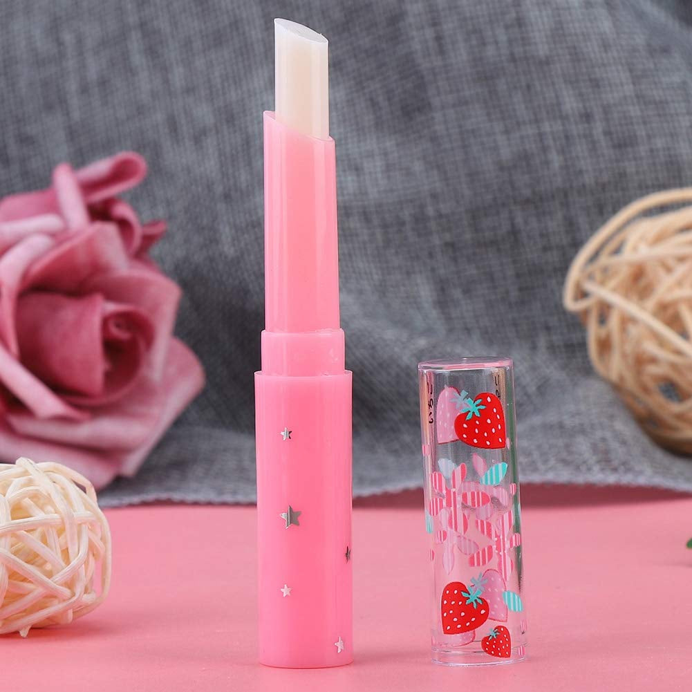 Strawberry Lasting Moisturizing Color Changing Lip Balm Gloss Lipstick Beauty Temperature Color Change Lip Gloss Care