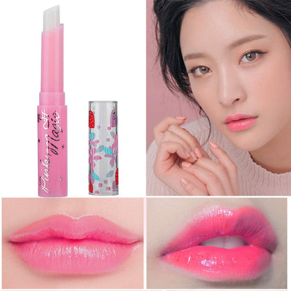 Strawberry Lasting Moisturizing Color Changing Lip Balm Gloss Lipstick Beauty Temperature Color Change Lip Gloss Care