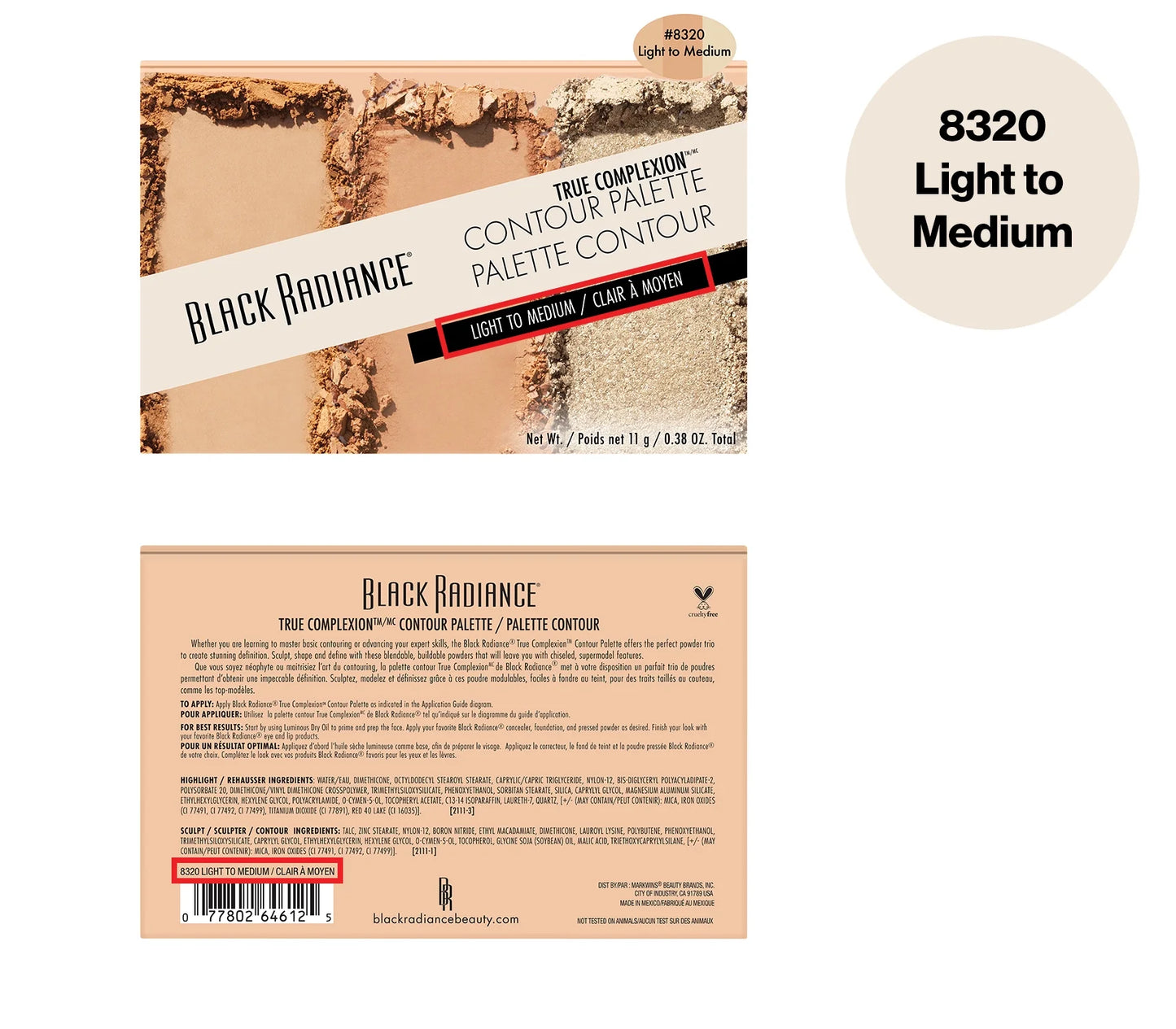 (2 Pack)  True Complexion Contour Palette Makeup - Light to Medium